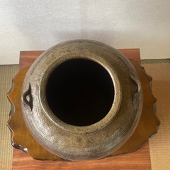 壺　花瓶　備前焼の画像