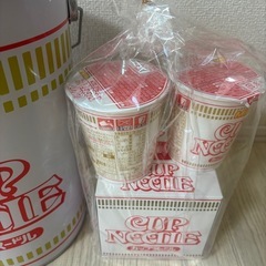 MINI CUP NOODLE 缶とミニカップヌードルセットの画像