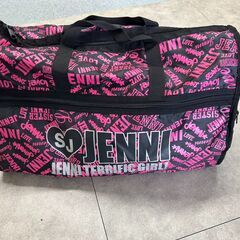 JENNI ボストンバッグ＆ポーチセット ピンク×ブラック 美品の画像