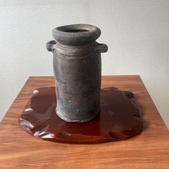 花入れ　備前焼の画像