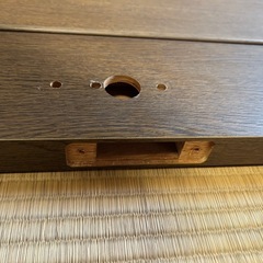 【未使用・長期保管品】室内ドア 2050×760×35mm ドアノブ・金具一式付き ブラウン 引取限定の画像