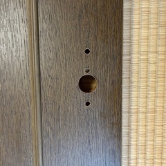 【未使用・長期保管品】室内ドア 2050×760×35mm ドアノブ・金具一式付き ブラウン 引取限定の画像