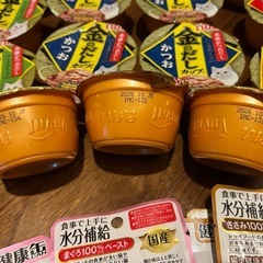 猫フード29個　金のだし22カップと水分補給7袋の画像