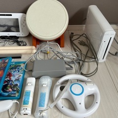 WiiU 本体　リモコン　ソフト　まとめ売りの画像