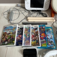 WiiU 本体　リモコン　ソフト　まとめ売りの画像