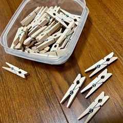 写真 ミニクリップ 木製の画像