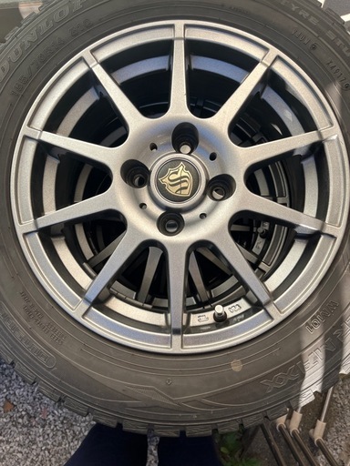 ダンロップ ウインターマックス アルミホイール付 165 70R14  Winter Max