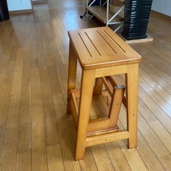 木製ステップ(2段、折り畳み)の画像