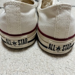 【新品未使用】コンバース ホワイト CONVERSE スニーカー ホワイトの画像
