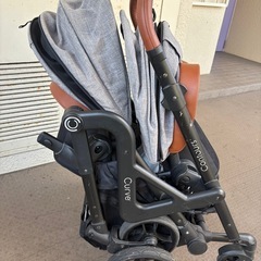 【お問い合わせ多いので早い者勝ち】２人乗りベビーカー　コルクラフト　コンターズカーブの画像
