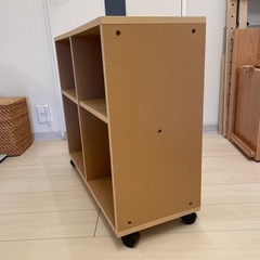無印良品 パルプボードボックスキャスター付の画像