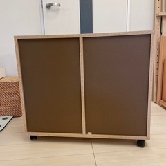 無印良品 パルプボードボックスキャスター付の画像