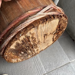 骨董品　　多分明治時代の樽の画像