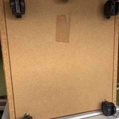 キャスター付き 3段 チェスト ワゴン 木目 レッドの画像