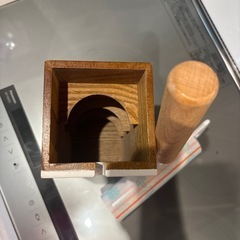 木製　お洒落なコロコロ　お掃除ローラーの画像