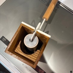 木製　お洒落なコロコロ　お掃除ローラーの画像