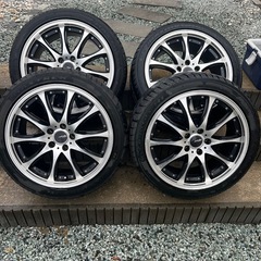 20アルファード　20ヴェルファイア　アルミホイール　タイヤ　セット　245/40ZR19　の画像
