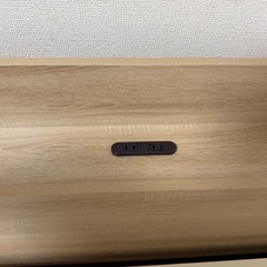 ニトリ　ベッド　セミダブル　棚付き　すのこの画像