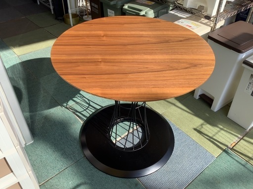 【リサイクルサービス八光】幅80㎝　ニトリ　ダイニングテーブル(コルーナ ウォルナット)