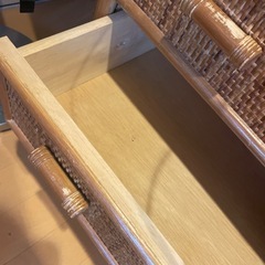 ラタン　収納　引き出しの画像