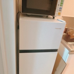 【美品】冷蔵庫 & 電子レンジ(10/25or26引き取り)の画像