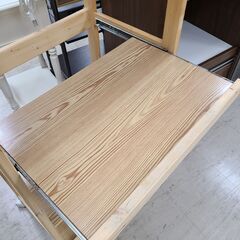 J1605　【リユースのサカイ柏店】　キャスター付キッチンワゴン　ナチュラル　クリーニング済み　の画像