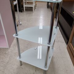 J1606　【リユースのサカイ柏店】　AZUMAYA　東谷　ガラスコーナーラック　クリーニング済み　参考価格3,980円の画像