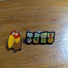 ピンバッジいろいろの画像
