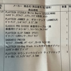新品エレキギター 左利き用 フルセットの画像
