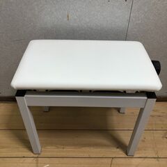 美品 Roland ローランド 純正 ピアノベンチ 高さ調整スツール ホワイト 電子ピアノ LX705 LX706 LX708対応【糸島市内 送料無料】 88285-1-②-140の画像