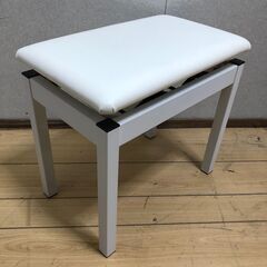 美品 Roland ローランド 純正 ピアノベンチ 高さ調整スツール ホワイト 電子ピアノ LX705 LX706 LX708対応【糸島市内 送料無料】 88285-1-②-140の画像