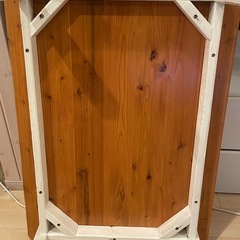 お引取り決まりました。木製ローテーブルの画像