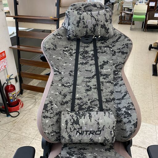 【ジモティー割引で最大15％OFF⭐️】NITRO CONCEPTS S300 PRO デジタルカモフラージュ ゲーミングチェア