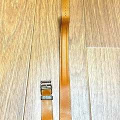 希少　正規品　Apple Watch Hermèsのレザーストラップ　時計バンド　アップルウォッチ　HERMES 38mm ダブルトゥールベルト　廃盤モデル　ドゥブルトゥールの画像