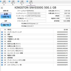 Kingstone NV1 m.2 NVMe SNVS500G の画像
