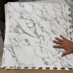 大判 大理石柄 ジョイントマットの画像