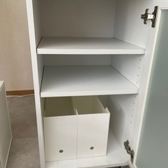 ホワイト　キャビネットの画像