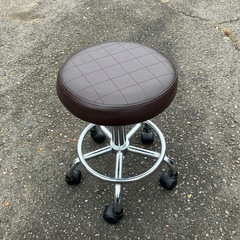 スツール 足置き付 キャスター付き椅子 丸椅子 椅子 キャスター...