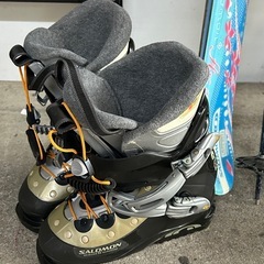 差し上げます。レディースショートカービングスキーセット、ジュニアスキーセットの画像