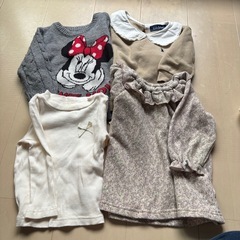 80サイズ　女の子　冬服まとめての画像