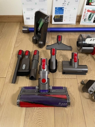 取引中　ダイソン②V10SV12 ２タイプヘッドから選択　純正高容量バッテリー装着　新品交換用フィルター付属　パーツフルセット