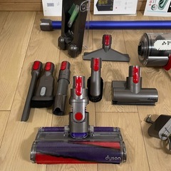 取引中　ダイソン②V10SV12 ２タイプヘッドから選択　純正高容量バッテリー装着　新品交換用フィルター付属　パーツフルセット の画像