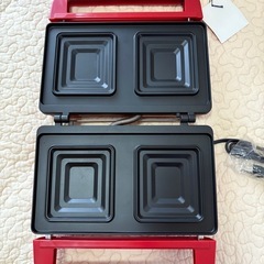 (新品未使用)ホットサンドメーカー　2枚焼きの画像