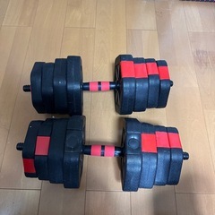 ベンチ台・ダンベル(15×2)・パワーグリップ・懸垂バーの画像