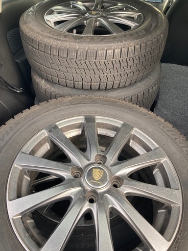 【ほぼ未使用品】スタッドレスブリヂストンVRX2185/65R15 アルミホイール4本セット