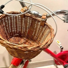 美品⭐︎Tokyo bike18インチ赤自転車 バスケット付き⭐︎の画像