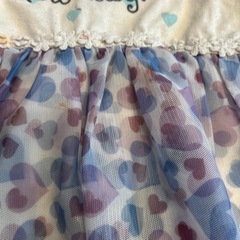 青色ハートTシャツ　120
の画像