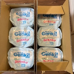 【新品未使用】パンツ LサイズGenki! おむつ ケース品 126枚入(42枚入×3)×2ケース の画像