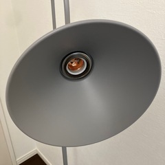 【美品】スタンドライト(フロアライト)グレー 電球なしの画像