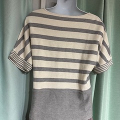 maturitaボーダー柄 半袖Tシャツ サイズ40☆の画像